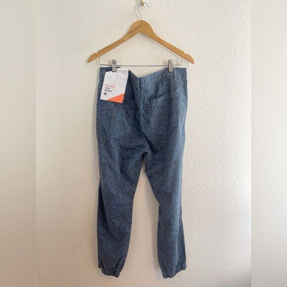 Anthropologie Sundry Python navy blue Joggers. 31 NWT - Picture 4 of 10